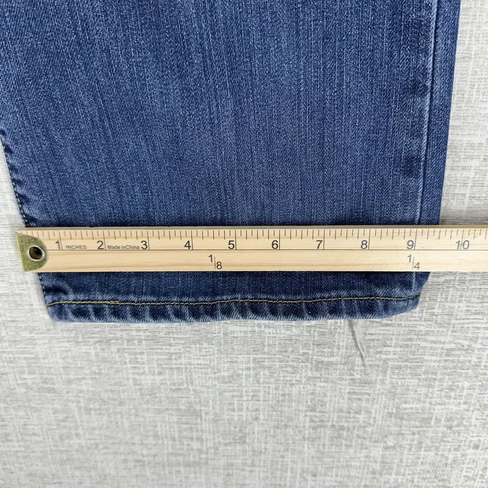 Levis Jeans‎ Mens 36x32 Blue Distressed Medium Wash Regular Straight 5 Pocket